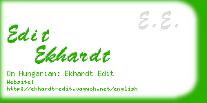 edit ekhardt business card